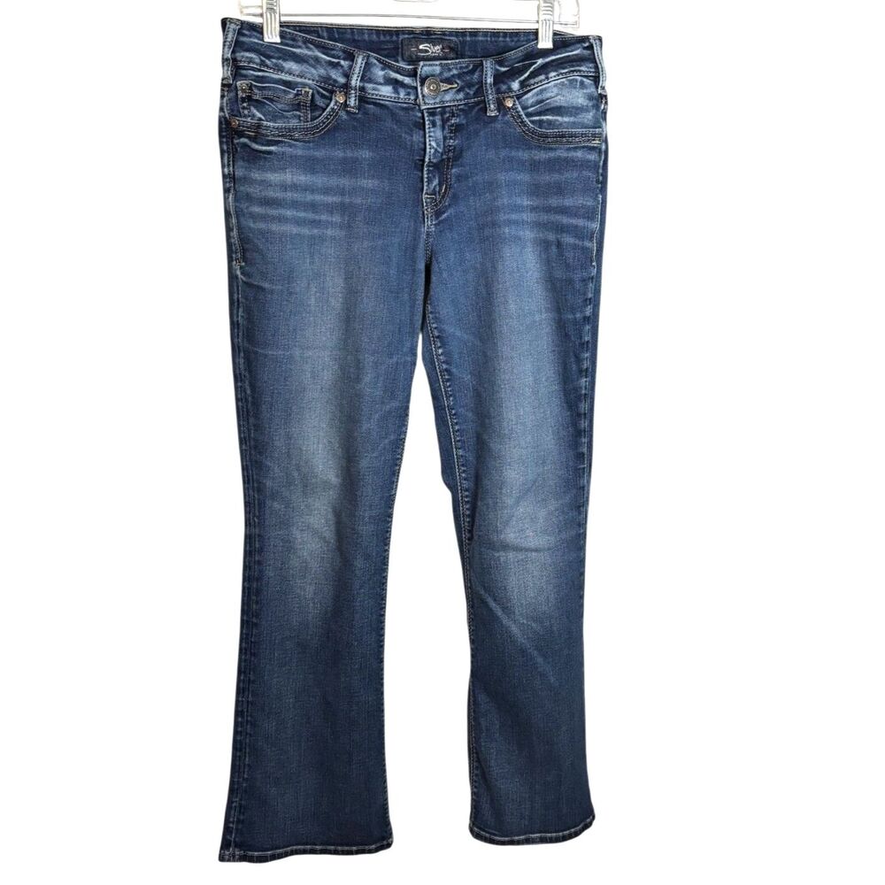 Silver Jeans Co Suki Slim Bootcut Jeans W32 L31 Dark Wash